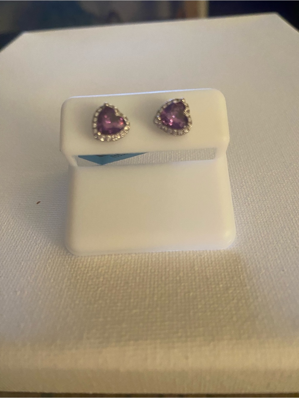 Sterling Silver Amethyst Stud Earrings
